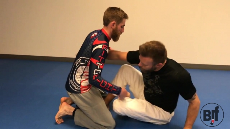 Jiu Jitsu Sweep Submission Chain Butterfly to X Guard to Back to