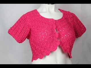 BOLERO o CHALECO Crochet para mujer paso a paso