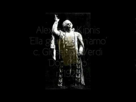 Alexander Kipnis Don Carlo CONTEST Ella giammai