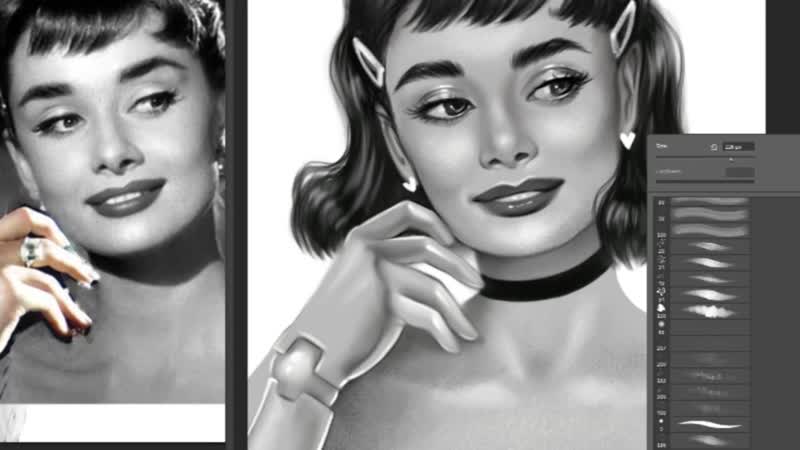 Audrey Hepburn speedpaint