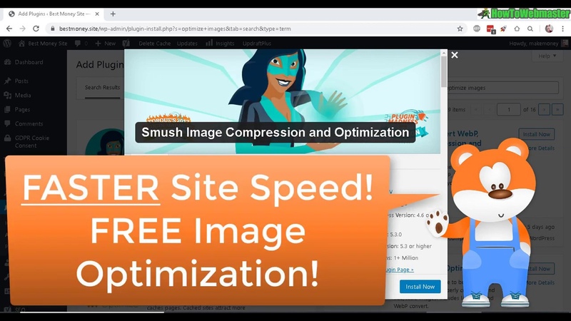 Compress Optimize Images Free Wordpress SMush Plugin Review Setup
