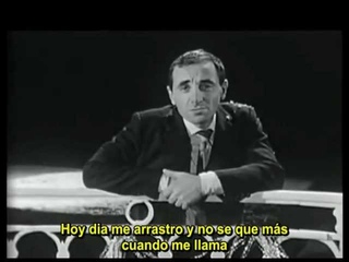 Aznavour canta a Brassens - Me hice chiquitin (Subtitulado)