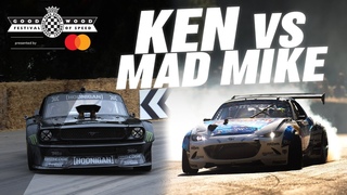 Ken Block v Mad Mike on the Goodwood hill
