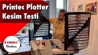 Printec Kesici Plotter Performans Testi - Flex kesimi ve transfer kağıdı pozalı kesimi