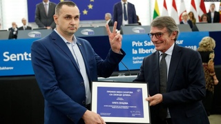 Олег Сенцов отримав премію Сахарова в вропарламенті