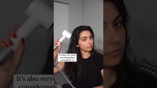 Using Laifen hair dryer with high-density negative ions helps to reduce frizz and static!
