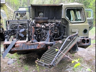 Заброшенный МАЗ 543 Ураган МАЗ-7310 «Смерч»