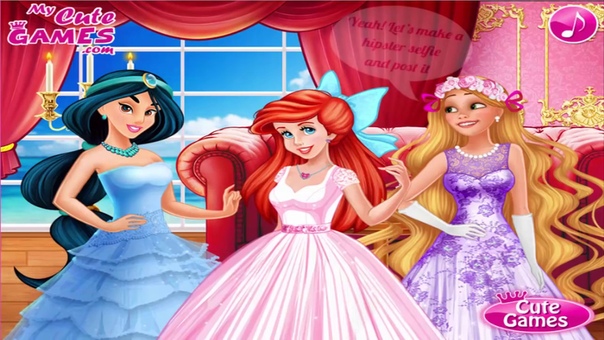 Disney Barbie games Princesses Royal vs Hipsters and Barbie Valentines