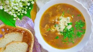 Суп из Сушеных БЕЛЫХ ГРИБОВ! Самый Вкусный Рецепт ПОСТНОГО СУПА (грибная юшка)! Наваристый, Арома...