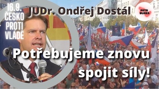JUDr. Ondřej Dostál na demonstraci Česko proti vládě: “Potřebujeme znovu spojit síly!“