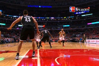 Taj Gibson’s MONSTER dunk over Humphries!