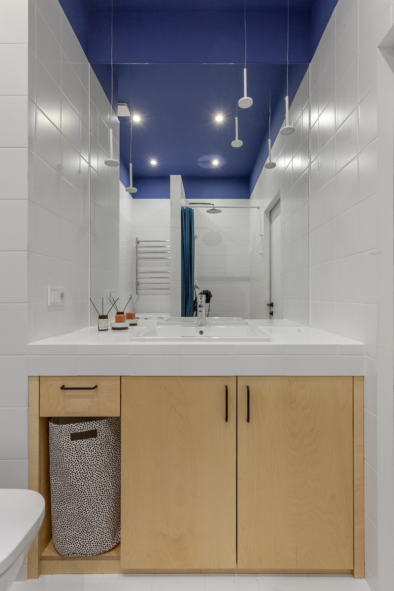 Как вам такая организация пространства со спальной зоной между санузлом и кухней-гостиной?