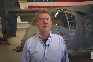 Carter Delivers Thanksgiving Message to Troops