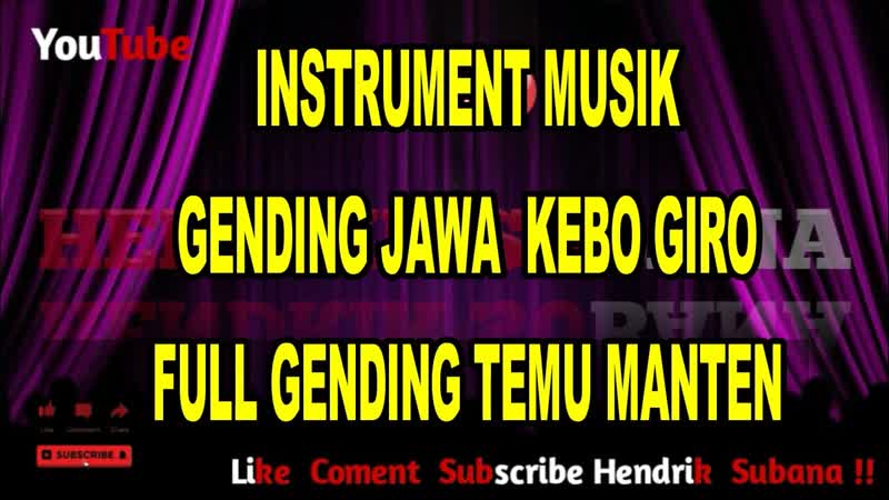 INSTRUMENT GENDING JAWA KEBO GIRO FULL TEMU