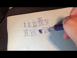 Учимся считать и писать римские цифры до 10  Обучение детей  Учим цифры