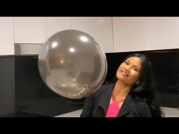 Metallic Grey Superhero Balloons Blowing Up Two Balloons, Sideways Blowing
