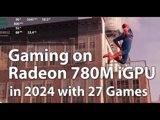 Gaming on Radeon 780M (Ryzen 7 8700G, 8840HS, 7840HS ect) 1080p-4K Test in 2024 with 27 Games