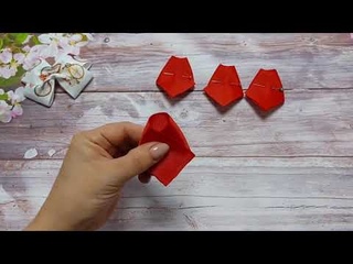ПРОСТЫЕ ЛЕПЕСТКИ, А СМОТРЯТЬСЯ ОЧЕНЬ КРАСИВО 💐 БАНТИКИ ИЗ ЛЕНТЫ 4 СМ
