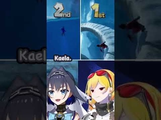Kronii & Kaela Get Competitive, even in a co-op game #shorts