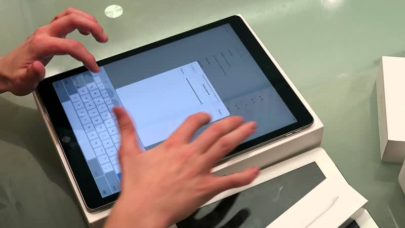 Распаковка Apple i Pad Pro и настройка, часть 1 ,