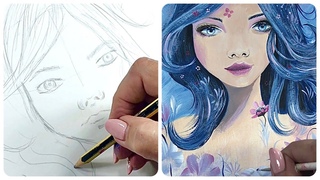 Como Dibujar y Pintar fcilmente / Acrlico sobre papel