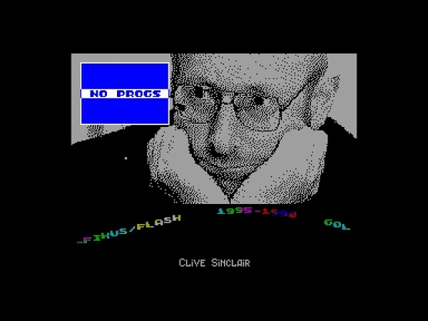 Clive Sinclair boot Flash Inc, Golden Code Software , zx spectrum AY Music