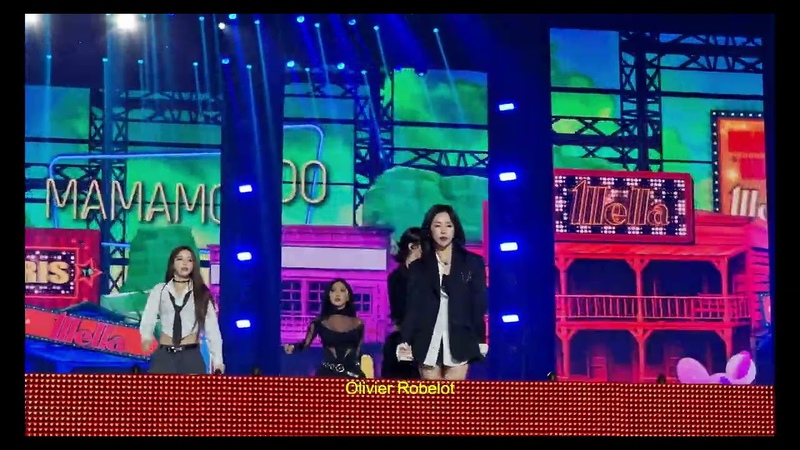 Mamamoo Music Bank in Paris Illella,