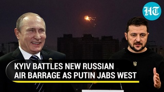 Russia pounds Kyiv with 36 missiles and drones overnight Putin fumes at 'Ill-Wishers' | Watch