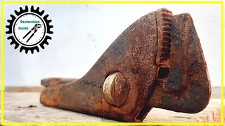 restoration old german self adjusting pipe wrench