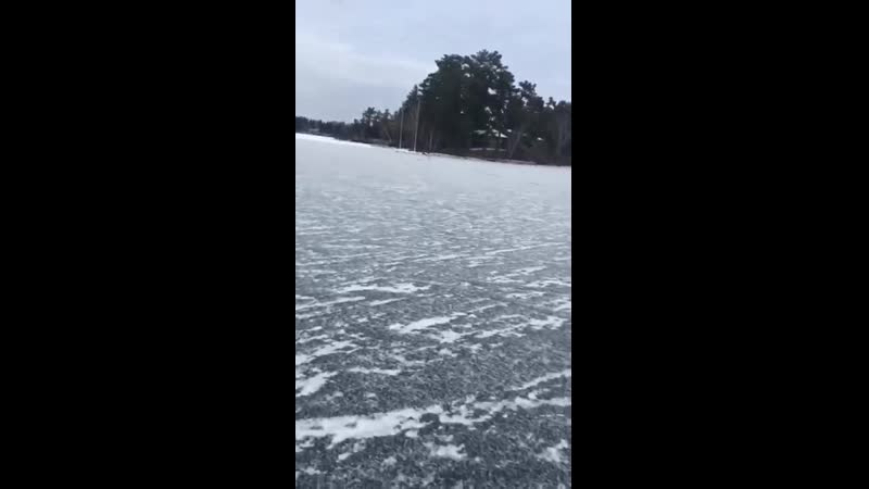 Man Saves Multiple Deer Stranded On Frozen Lake in
