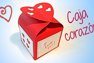 Manualidades para San Valentn: Caja corazn.