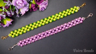 DIY Mask Connector | Membuat Rangkaian Gelang dari mutiara dan kristal ceko 12