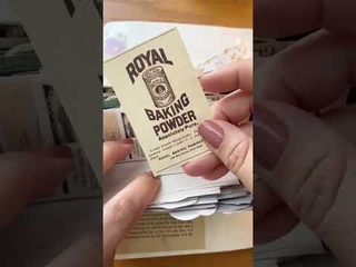 ASMR | Journal With Me | Vintage Baking Theme  #shorts #journaling #scrapbooking #satisfying