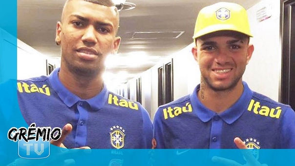 COLETIVA Luan e Walace 23, 08 l Grêmio